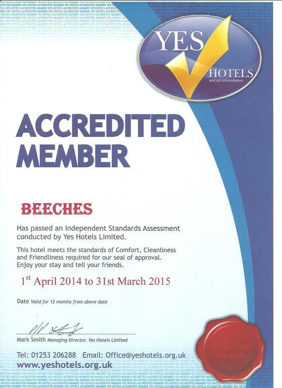 Beeches Hotel แบล็คพูล ภายนอก รูปภาพ
